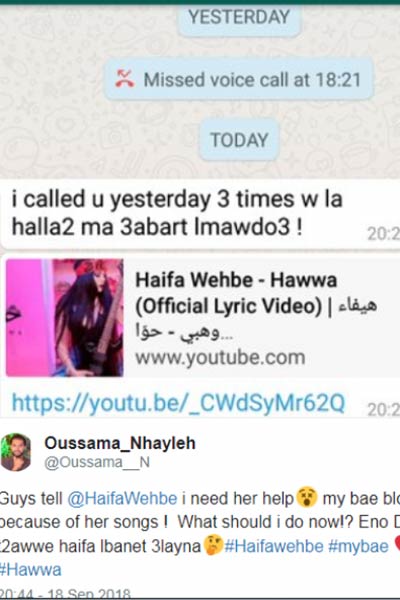 اضغط لمشاهدة الصور: انفصال حبيبين بسبب هيفا وهبي!
